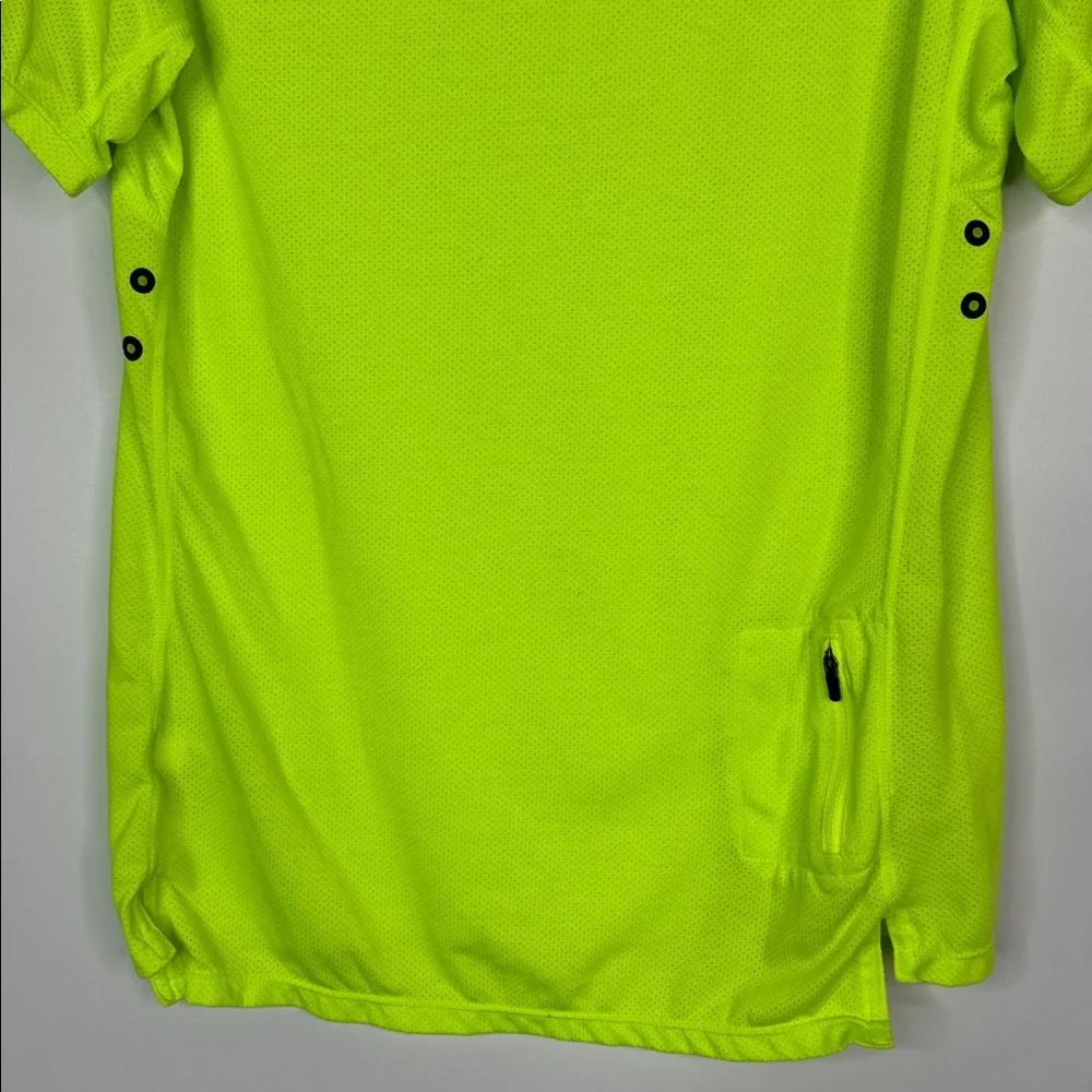 Nike Dri Fit Running Vneck Yellow Tshirt Size Men's Small